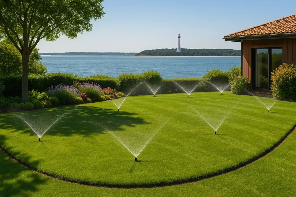 Installation d’arrosage automatique résidentiel par un expert en arrosage automatique sur le Bassin d'Arcachon et accompagnement partout en France